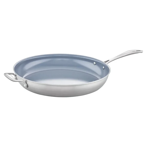 ZWILLING Skillets*14-Inch, 18/10 Stainless Steel, Non-Stick, Frying Pan