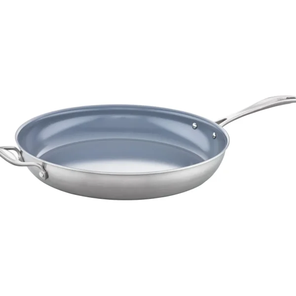 ZWILLING Skillets*14-Inch, 18/10 Stainless Steel, Non-Stick, Frying Pan