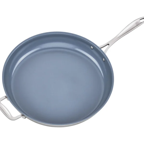 ZWILLING Skillets*14-Inch, 18/10 Stainless Steel, Non-Stick, Frying Pan