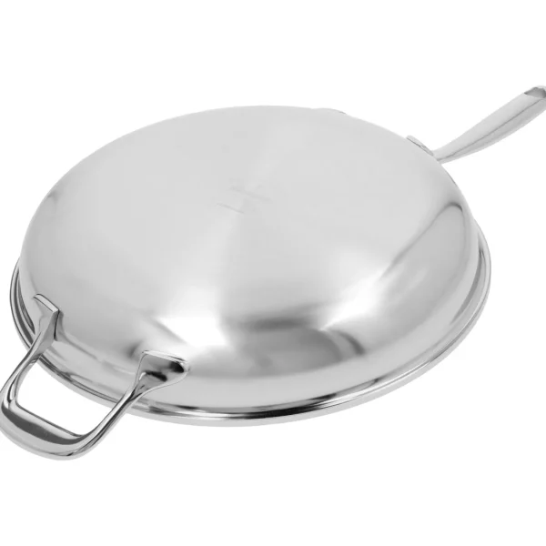 DEMEYERE Skillets*11-Inch, 18/10 Stainless Steel, Proline Fry Pan With Helper Handle Silver