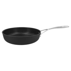 DEMEYERE Skillets*11-Inch, Aluminum, Non-Stick, Deep Fry Pan Silver-Black