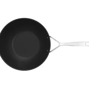 DEMEYERE Woks*12-Inch, Aluminum, Nonstick Perfect Pan, Silver-Black