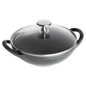 STAUB Woks*6.5-Inch, Baby Wok, Graphite Grey