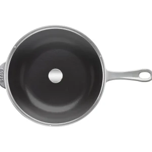 STAUB Skillets*10-Inch, Daily Pan With Glass Lid, Graphite Grey