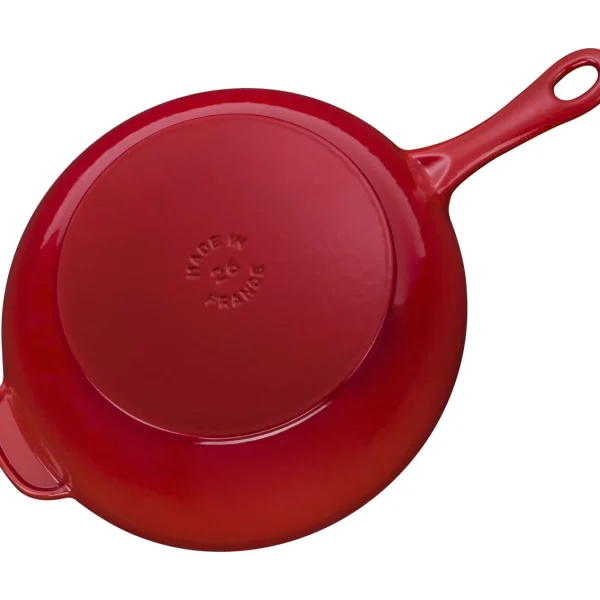 STAUB Skillets*10-Inch, Daily Pan With Glass Lid, Cherry