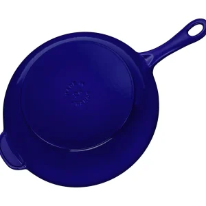 STAUB Skillets*10-Inch, Daily Pan With Glass Lid, Dark Blue