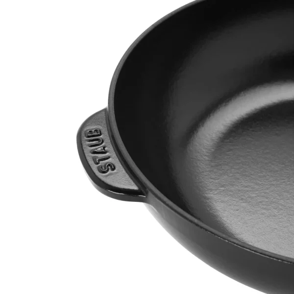 STAUB Skillets*10-Inch, Daily Pan With Glass Lid, Black Matte