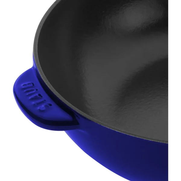 STAUB Skillets*10-Inch, Daily Pan With Glass Lid, Dark Blue