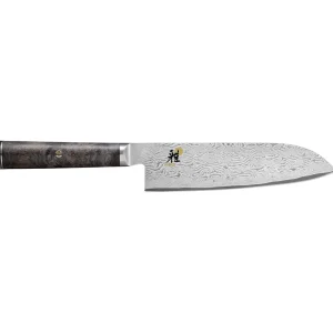 MIYABI Santoku Knives*7-Inch, Fine Edge Santoku Brown