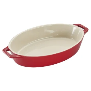 STAUB Baking Dishes*9-Inch, Oval, Baking Dish, Cherry