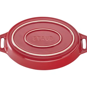 STAUB Baking Dishes*9-Inch, Oval, Baking Dish, Cherry