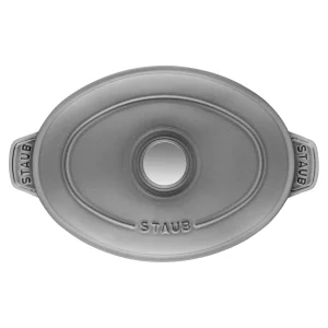 STAUB Baking Dishes*9-Inch, Oval, Covered Baking Dish With Lid, Graphite Grey