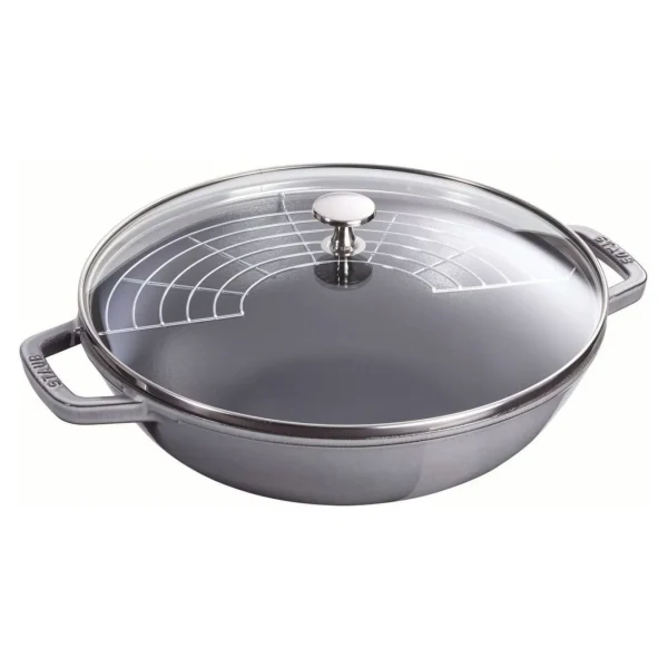 STAUB Woks*12-Inch, Perfect Pan, Graphite Grey