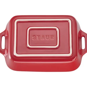 STAUB Baking Dishes*7.5-Inch, Rectangular, Baking Dish, Cherry