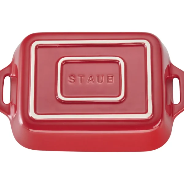 STAUB Baking Dishes*7.5-Inch, Rectangular, Baking Dish, Cherry