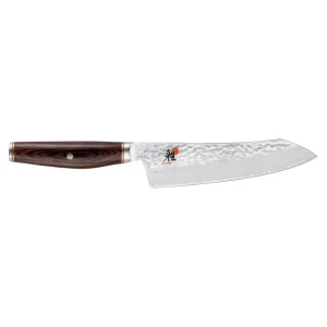 MIYABI Santoku Knives*7-Inch Rocking Santoku, Fine Edge Brown