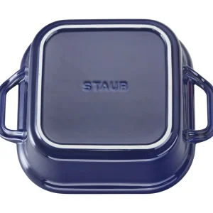 STAUB Baking Dishes*9-Inch, Square, Covered Baking Dish, Dark Blue