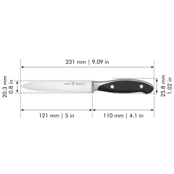HENCKELS Utility Knives*5-Inch Utility Knife, Serrated Edge