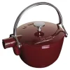 STAUB Tea Kettles*42.5 Oz, Round, Tea Kettle, Grenadine