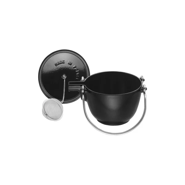 STAUB Tea Kettles*42.5 Oz, Round, Tea Kettle, Black Matte