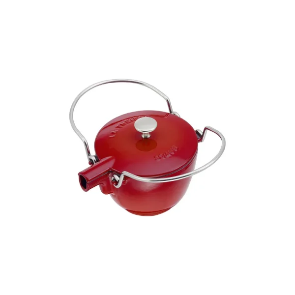 STAUB Tea Kettles*42.5 Oz, Round, Tea Kettle, Cherry