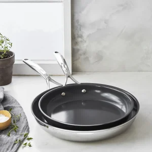ZWILLING Cookware Sets*2-Pc, 18/10 Stainless Steel, Non-Stick, Frying Pan Set Silver