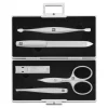 ZWILLING Manicure Sets*5-Pc Aluminum Spring Lock Case Silver-Black