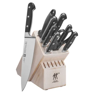 ZWILLING Knife Block Sets*10-Pc, Block Set With White Rustic Rubberwood Block, Rustic White