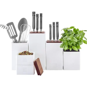 ZWILLING Utensil Holders*4-Pc, Ceramic Storage Boxes Set White