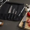 ZWILLING Knife Sets*6-Pc Culinary School Knife Kit   Silver-Black