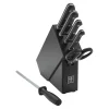 HENCKELS Knife Block Sets*7-Pc, Knife Block Set, Black Matte