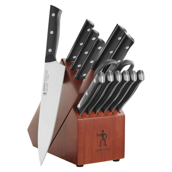 HENCKELS Knife Block Sets*14-Pc, Knife Block Set, Brown