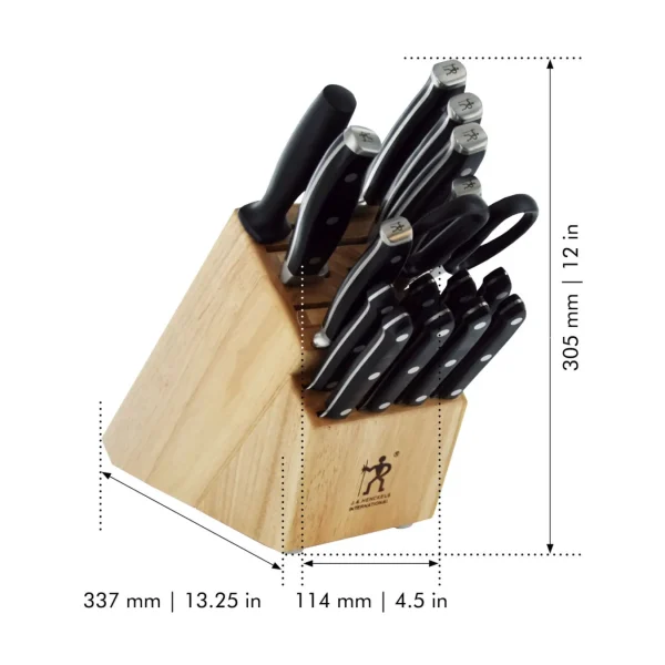 HENCKELS Knife Block Sets*17-Pc, Knife Block Set, Natural