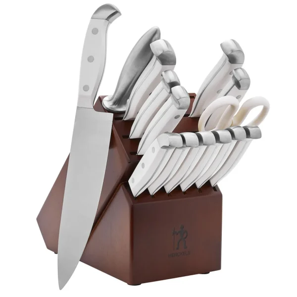 HENCKELS Knife Block Sets*15-Pc, Knife Block Set, White