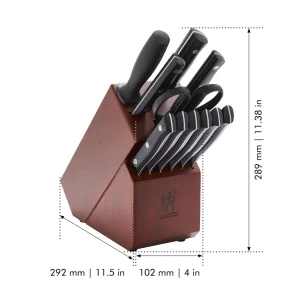 HENCKELS Knife Block Sets*12-Pc, Knife Block Set, Brown