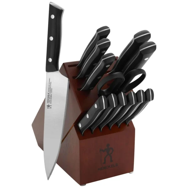 HENCKELS Knife Block Sets*14-Pc, Knife Block Set, Brown