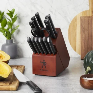 HENCKELS Knife Block Sets*14-Pc, Knife Block Set, Brown