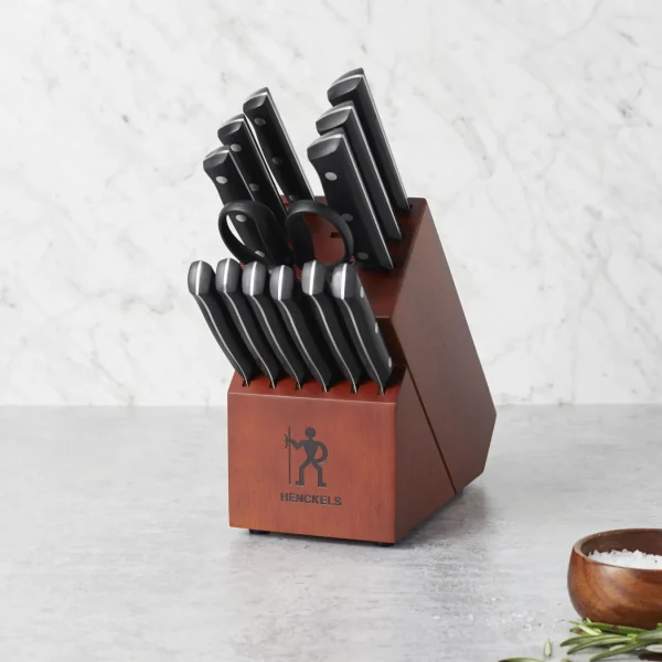 HENCKELS Knife Block Sets*14-Pc, Knife Block Set, Brown