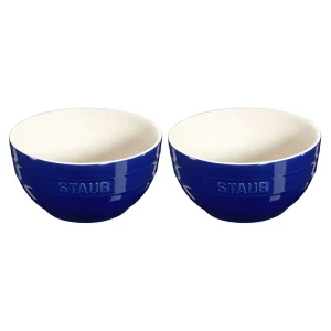 STAUB Cereal Bowls*2-Pc, Large Universal Bowl Set, Dark Blue