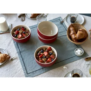 STAUB Cereal Bowls*2-Pc, Large Universal Bowl Set, Cherry