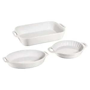 ZWILLING Cake Pans*3-Pc, Mixed Baking Dish Set, White