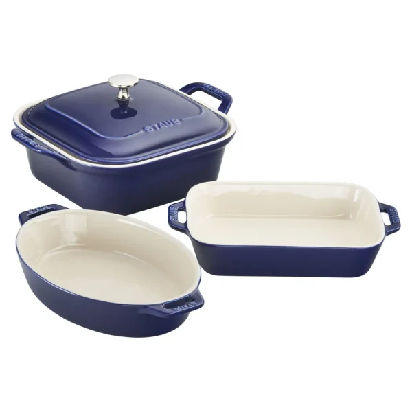 ZWILLING Cookware Sets*4-Pc, Mixed Baking Dish Set, Dark Blue