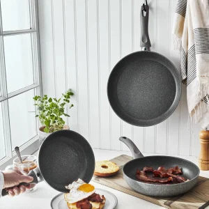 Ballarini Cookware Sets*3-Pc, Non-Stick, Pots And Pans Set Grey