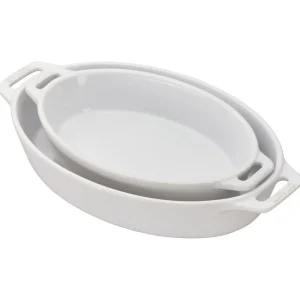 STAUB Baking Dishes*2-Pc, Oval, Baking Dish Set, White