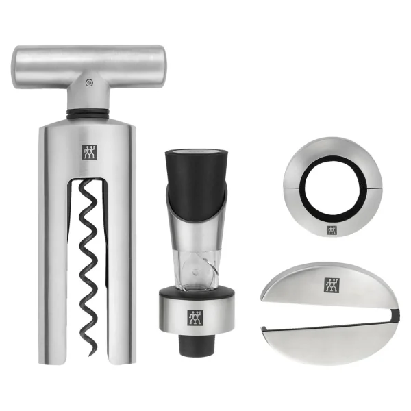 ZWILLING Wine Accessories*4-Pc, 4-Pc Sommelier 18/10 Stainless Steel Wine Tool Set Silver