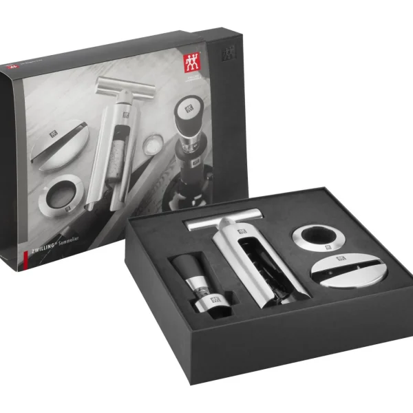 ZWILLING Wine Accessories*4-Pc, 4-Pc Sommelier 18/10 Stainless Steel Wine Tool Set Silver