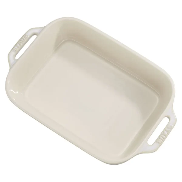 STAUB Baking Dishes*2-Pc, Rectangular Baking Dish Set, Ivory-White