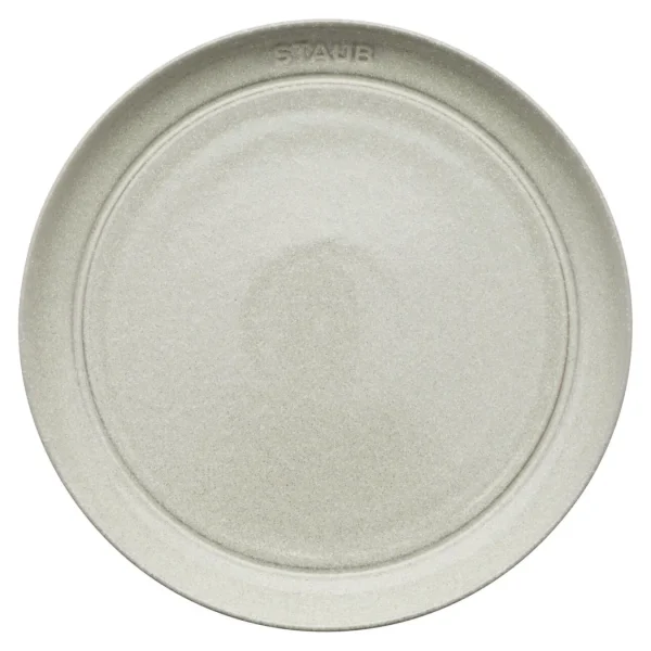 STAUB Dinner Plates*4-Pc, Salad Plate Set White Truffle