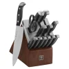 HENCKELS Knife Block Sets*14-Pc, Self-Sharpening Knife Block Set, Black Matte