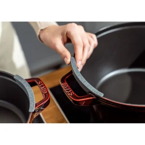 STAUB Cookware Sets*4-Pc Stackable Set,, Cast Iron Grenadine